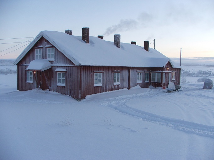 Bingis sett fra siden om vinteren